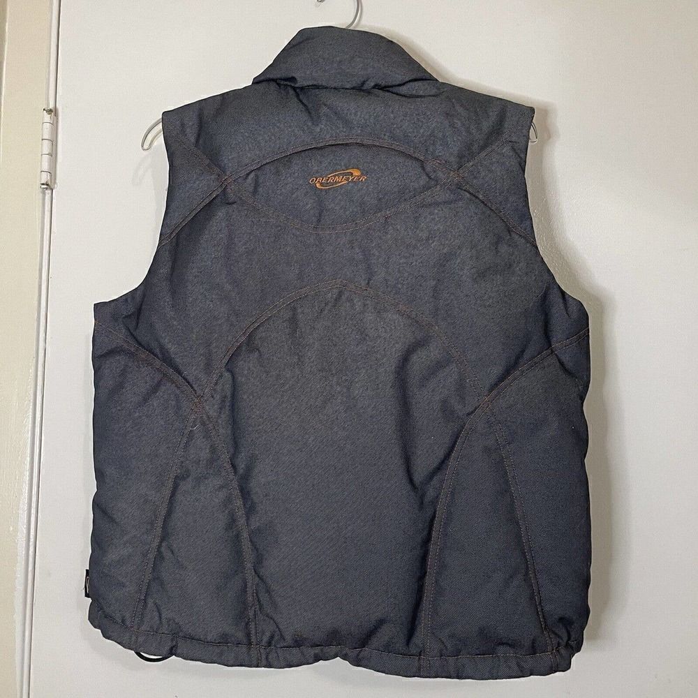 Obermeyer Winter puffer blue goose down vest women size 6 - Picture 3 of 6